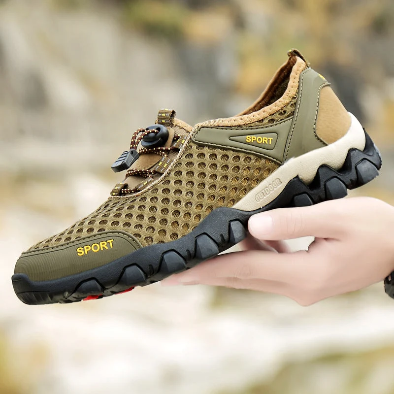 Damen Atmungsaktive und rutschfeste Sportschuhe mit elastischem Schnellschnürsystem