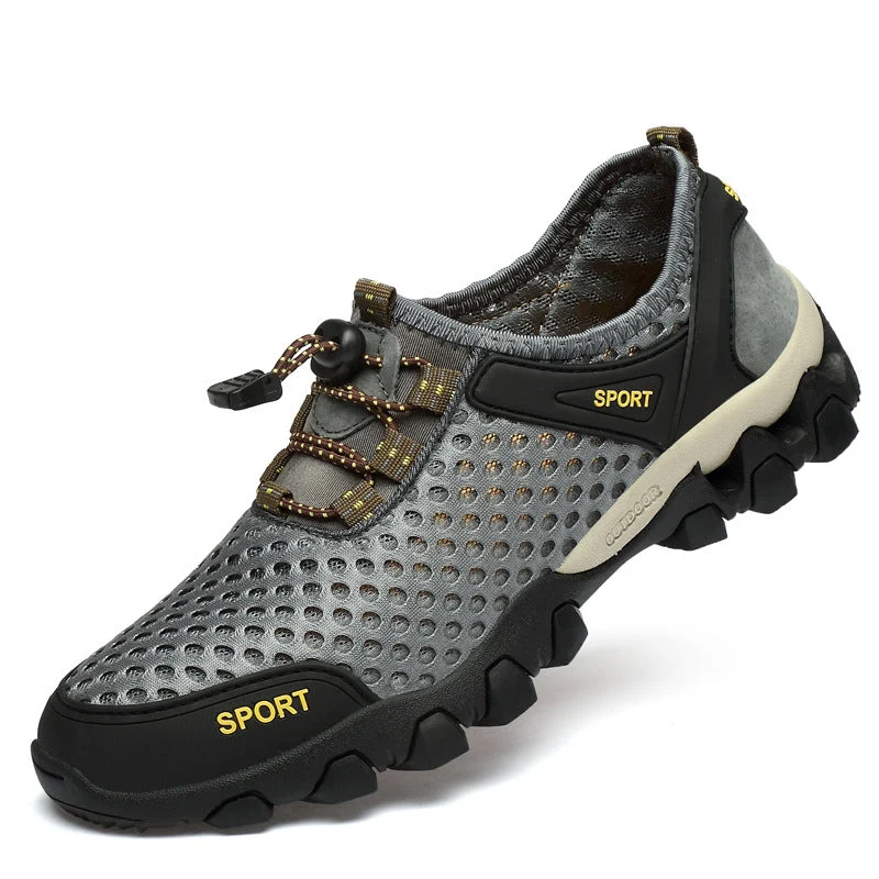 Damen Atmungsaktive und rutschfeste Sportschuhe mit elastischem Schnellschnürsystem