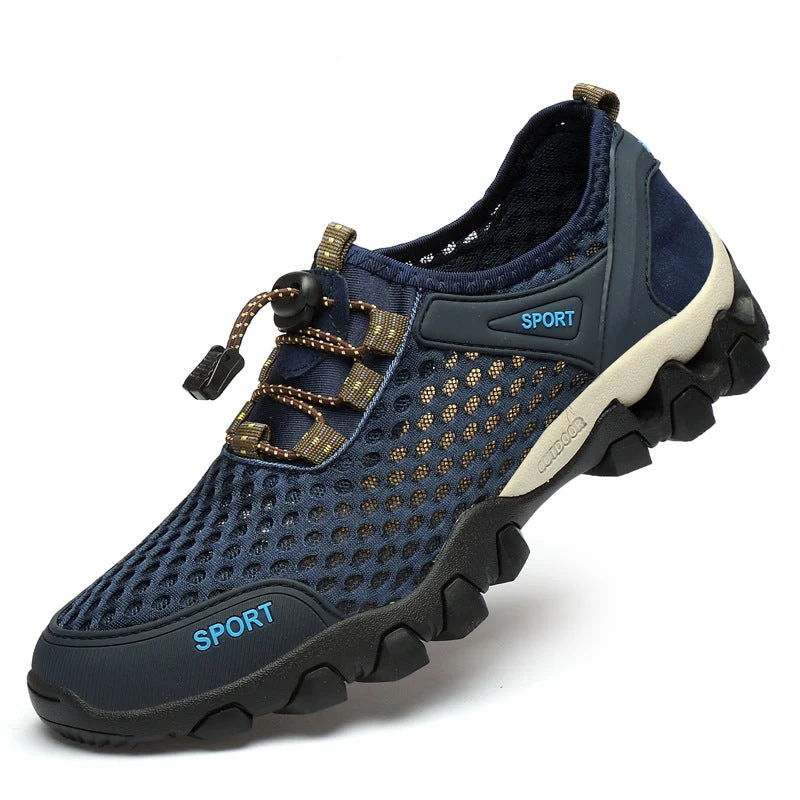Damen Atmungsaktive und rutschfeste Sportschuhe mit elastischem Schnellschnürsystem