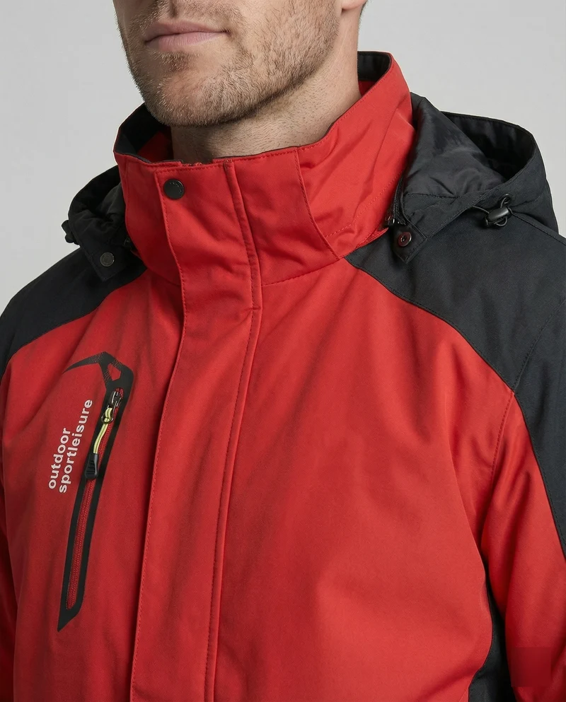 Nord Taschen | Den Outdoor-Einsatz Wind- und wasserdicht Reguläre Passform Kapuze Verstärkte Einsätze