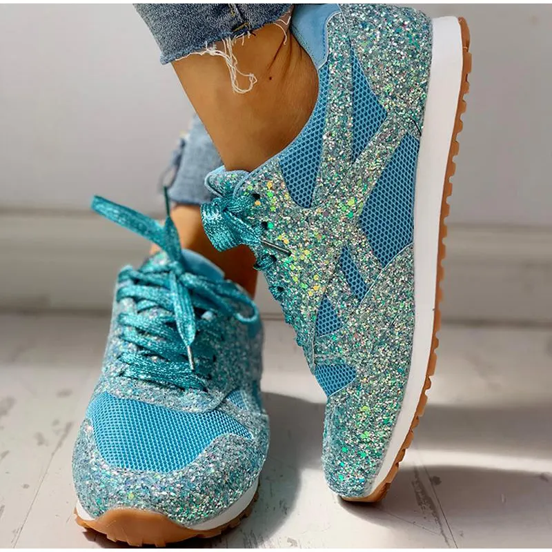 sportschuhe mit pailletten für damen