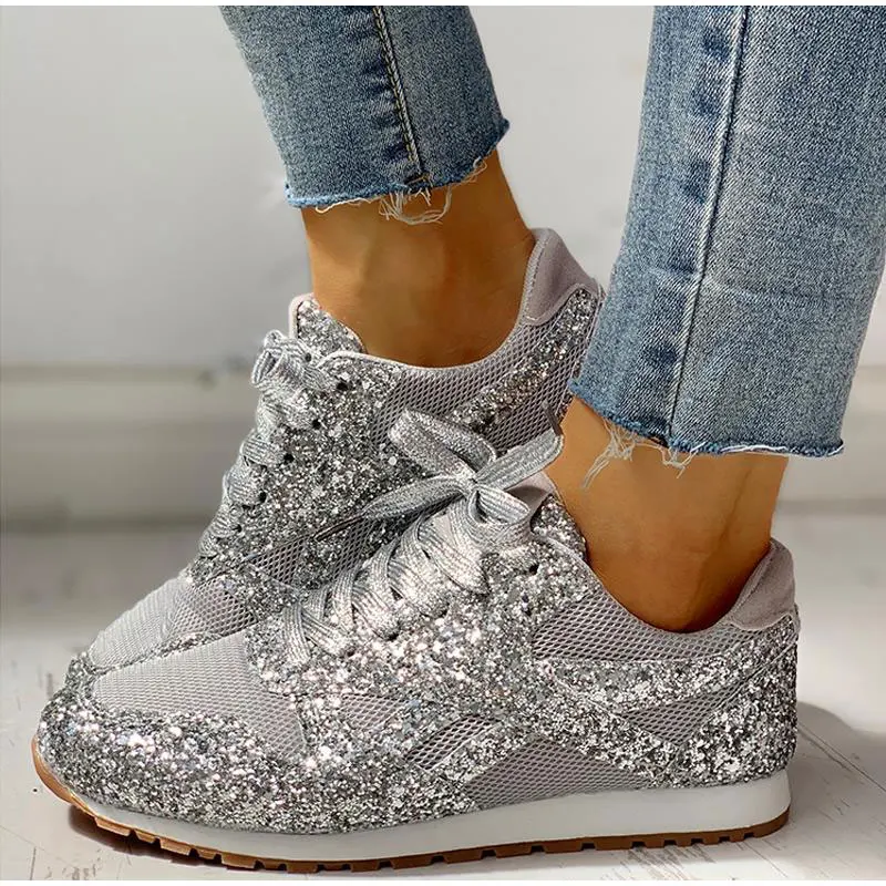 sportschuhe mit pailletten für damen