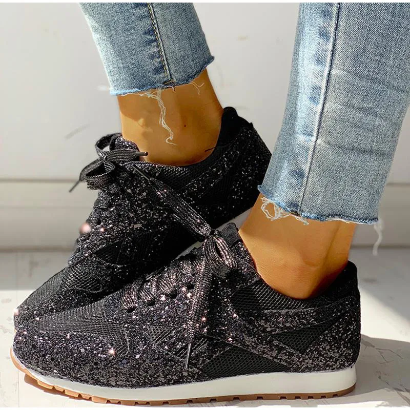 sportschuhe mit pailletten für damen