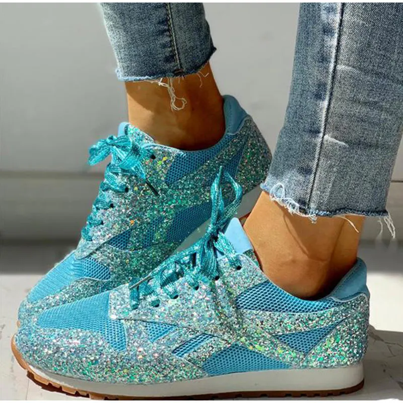 sportschuhe mit pailletten für damen