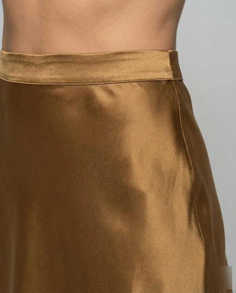 Damen Elegante Seidig fließend Satin Sliprock