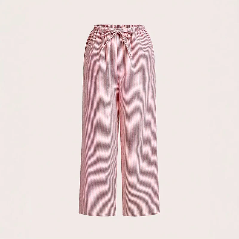 Damen lässige Freizeithose mit Gürtel