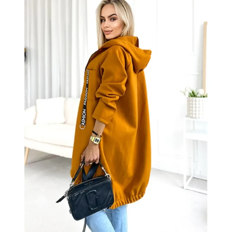 Fleece Hoodie Jacke - Damen Winterjacke