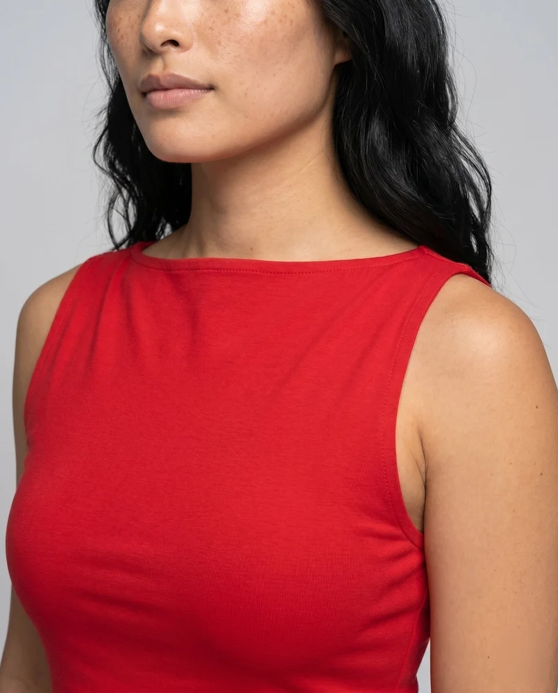 Damen Elegantes Minikleid mit asymmetrischem Ausschnitt und figurbetontem Schnitt Nord Taschen