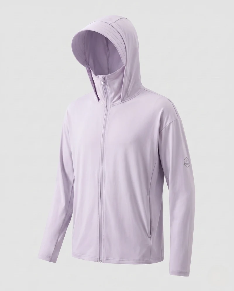Herren UV-Schutzjacke mit abnehmbarer Kapuze und atmungsaktivem Design