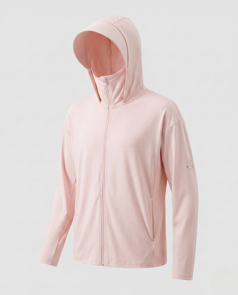 Herren UV-Schutzjacke mit abnehmbarer Kapuze und atmungsaktivem Design