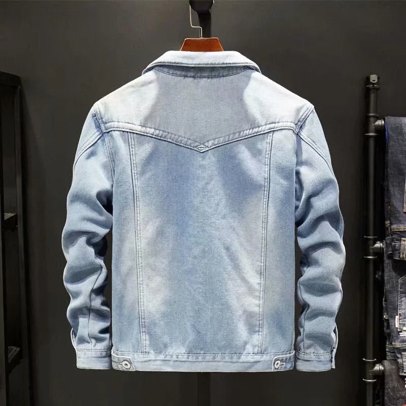 Stilvolle Winter-Jeansjacke für Männer