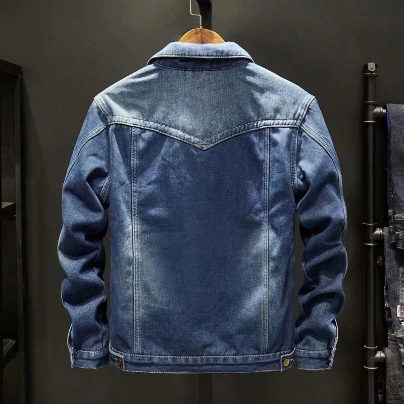 Stilvolle Winter-Jeansjacke für Männer