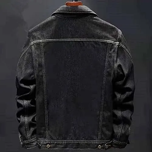 Stilvolle Winter-Jeansjacke für Männer