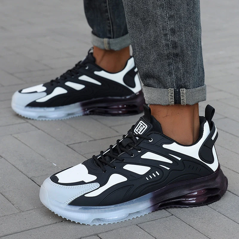 Herren nan futuristischer leistungsorientierter Lifestyle-Sneaker mit durchgehender Luftkammersohle und thermogeformten Kunststoffapplikationen