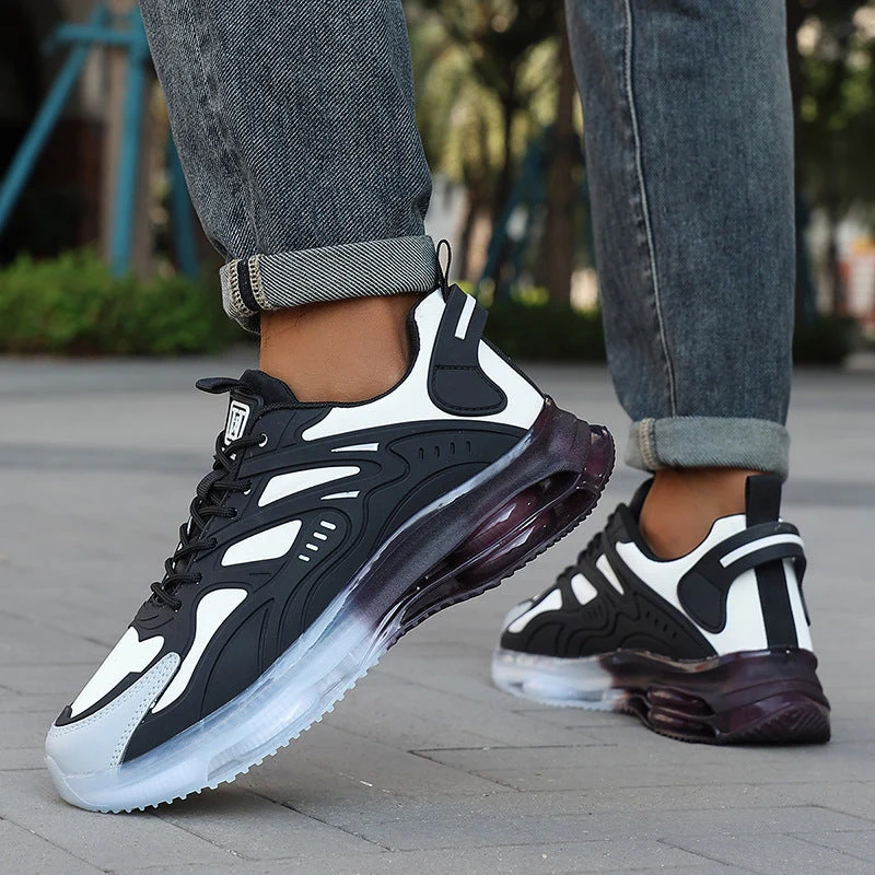Herren nan futuristischer leistungsorientierter Lifestyle-Sneaker mit durchgehender Luftkammersohle und thermogeformten Kunststoffapplikationen