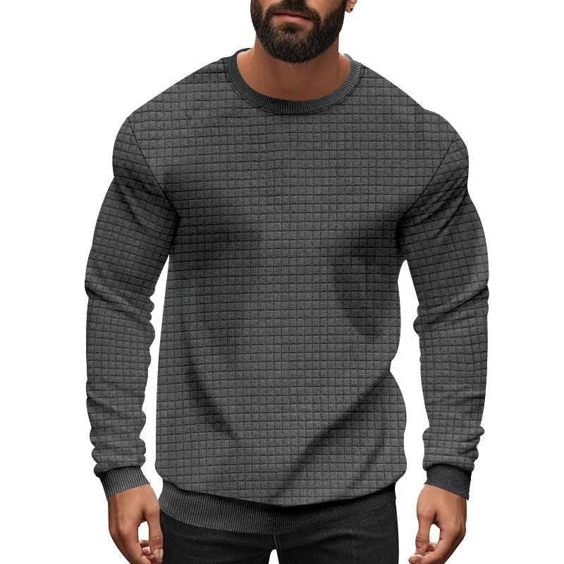 Herren Langarm-Sweatshirt mit strukturiertem Design und elastischen Bündchen Nord Taschen