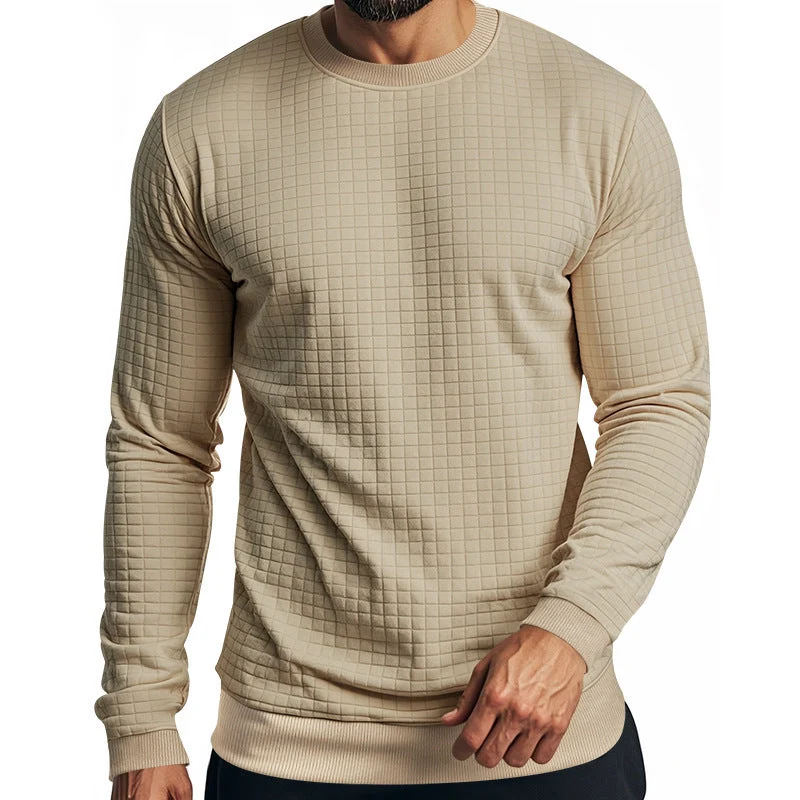 Herren Langarm-Sweatshirt mit strukturiertem Design und elastischen Bündchen Nord Taschen