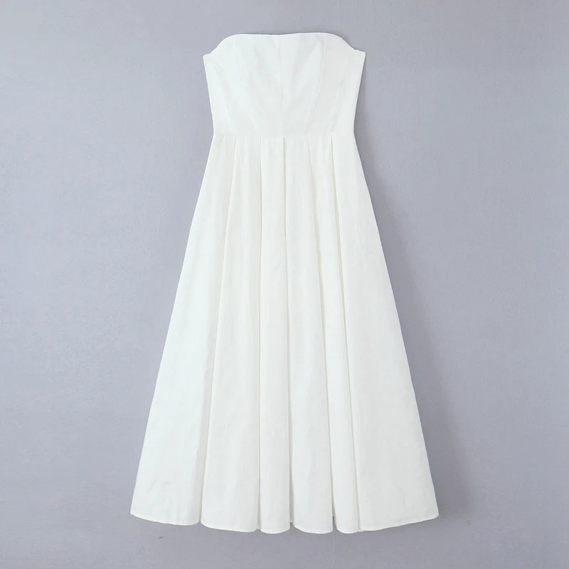 Damen elegantes corsagenfreies Abendkleid
