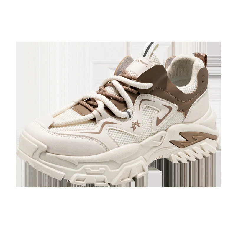 Damen sportliche Chunky Sneakers mit rutschfester Sohle und atmungsaktivem Obermaterial