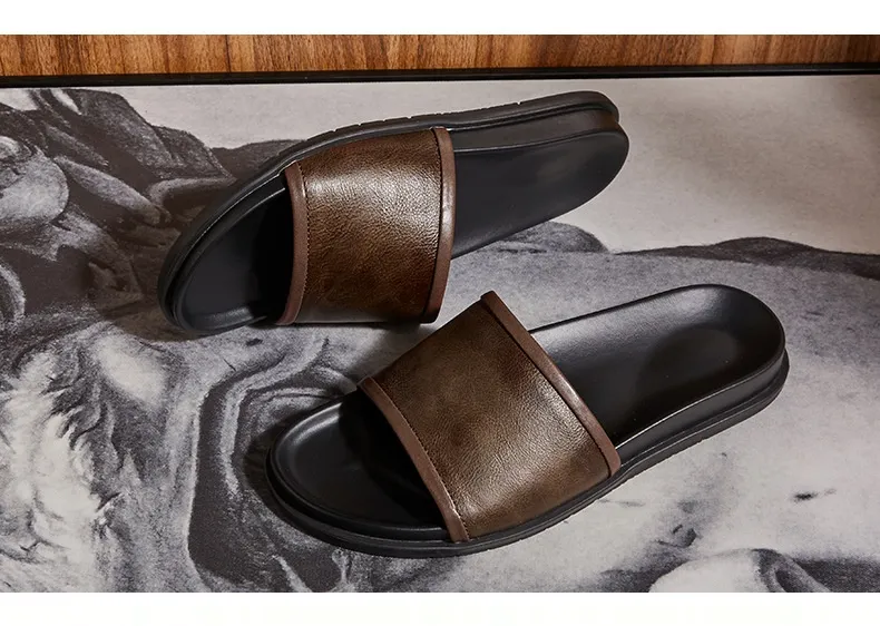 Premium Leder Outdoor Sandalen für Herren Nord Taschen