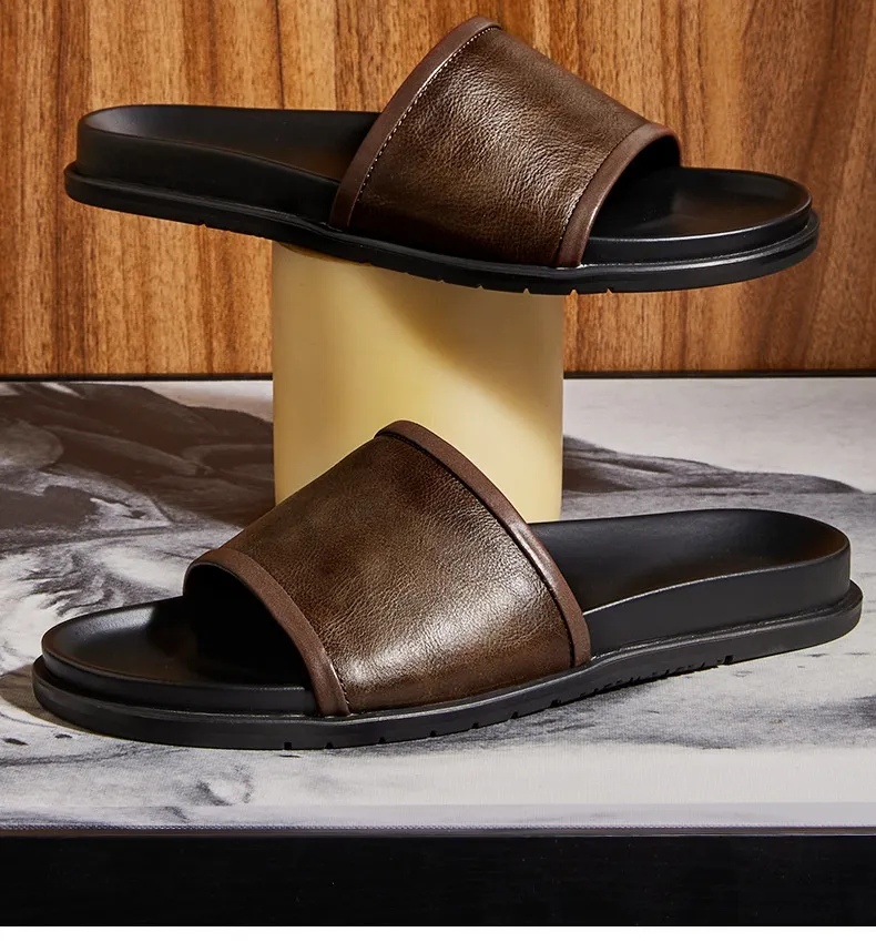 Premium Leder Outdoor Sandalen für Herren Nord Taschen