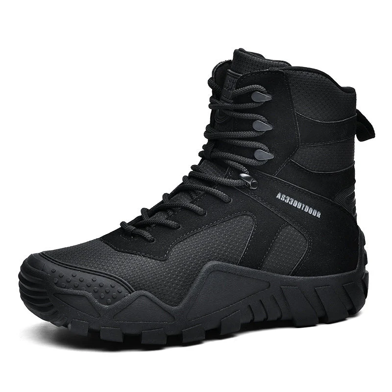 Herren Tactical Boots mit verstärktem Knöchelschutz und rutschfester Sohle