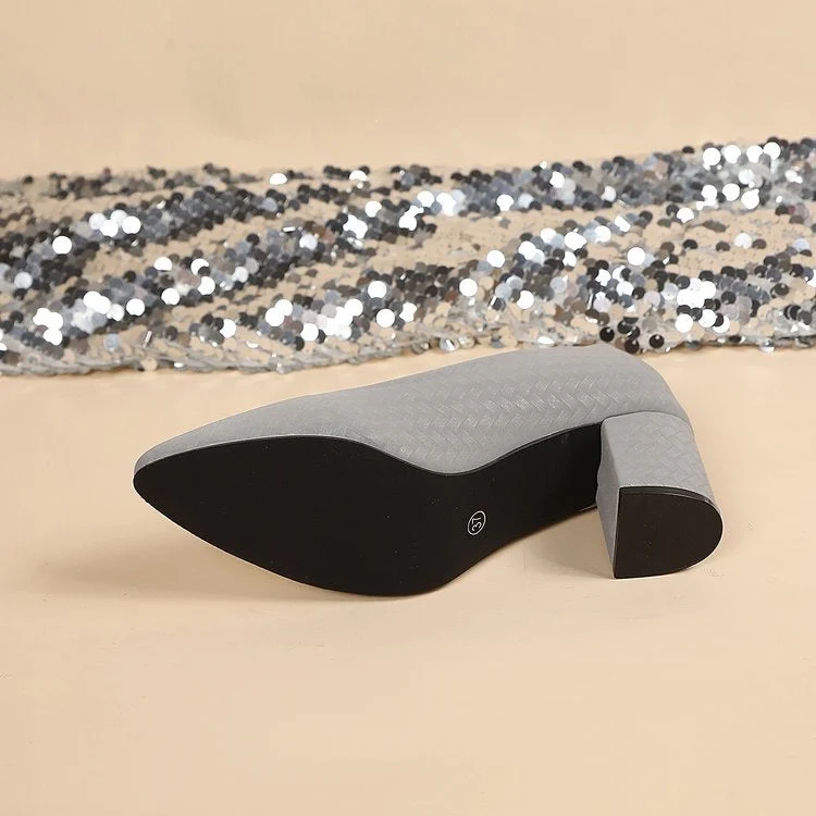 Damen Elegante Absatzschuhe mit tastbarem Zopfdesign Nord Taschen