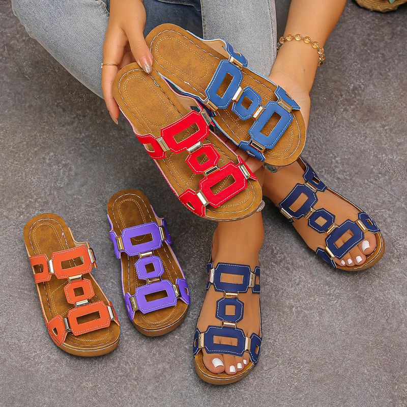 Damen Bequeme und stilvolle Riemchensandalen