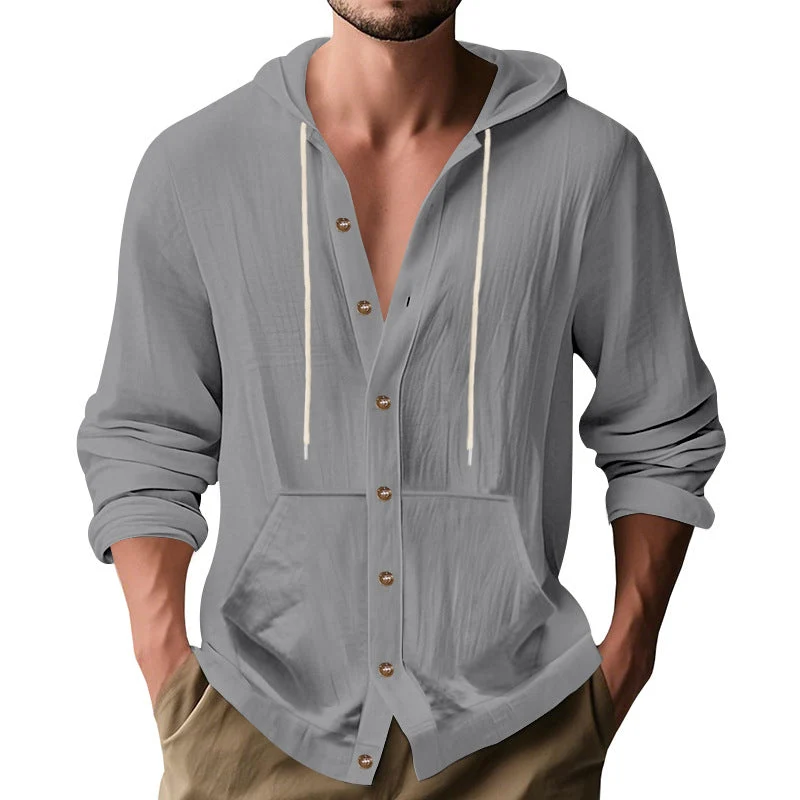 Herren lässige Sommerjacke mit Kapuze