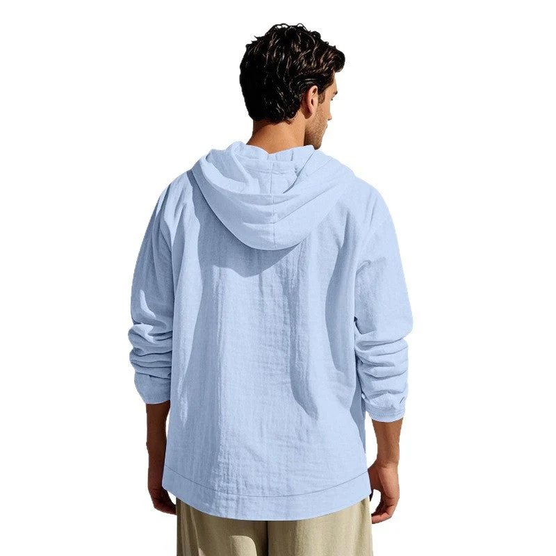 Herren lässige Sommerjacke mit Kapuze