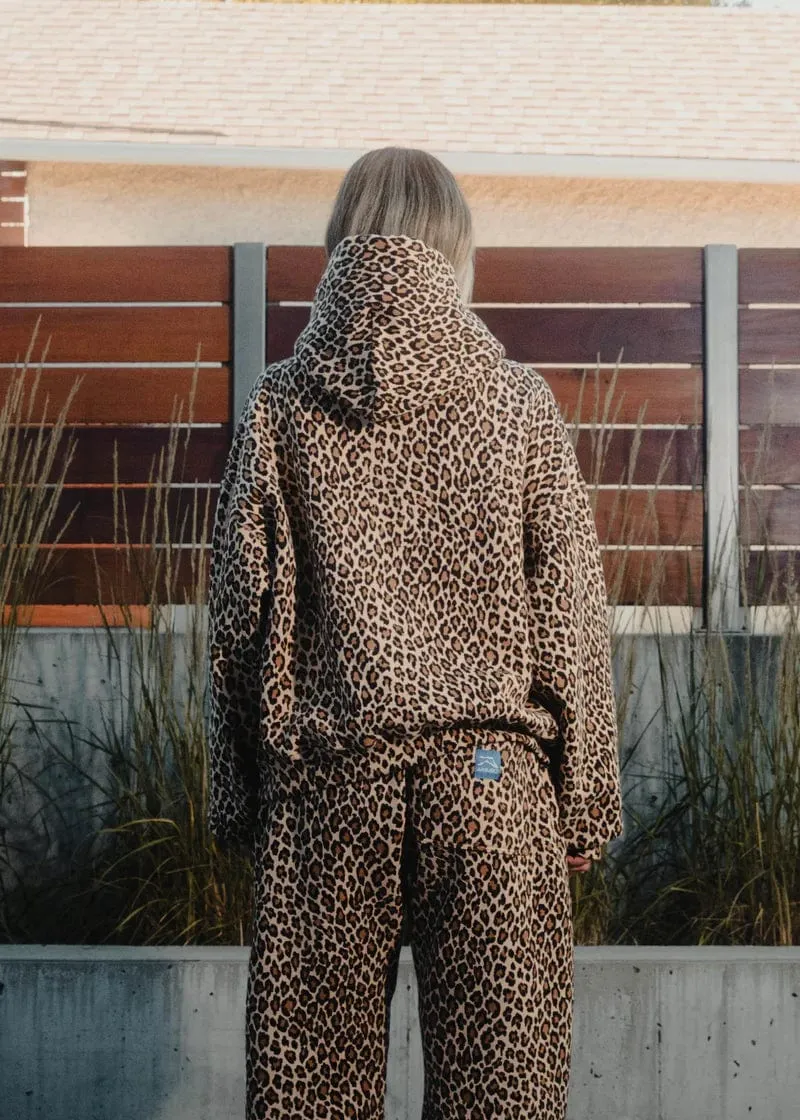 Gemütlicher Hoodie mit Leopardenprint für Einen Lässig-Chicen Look