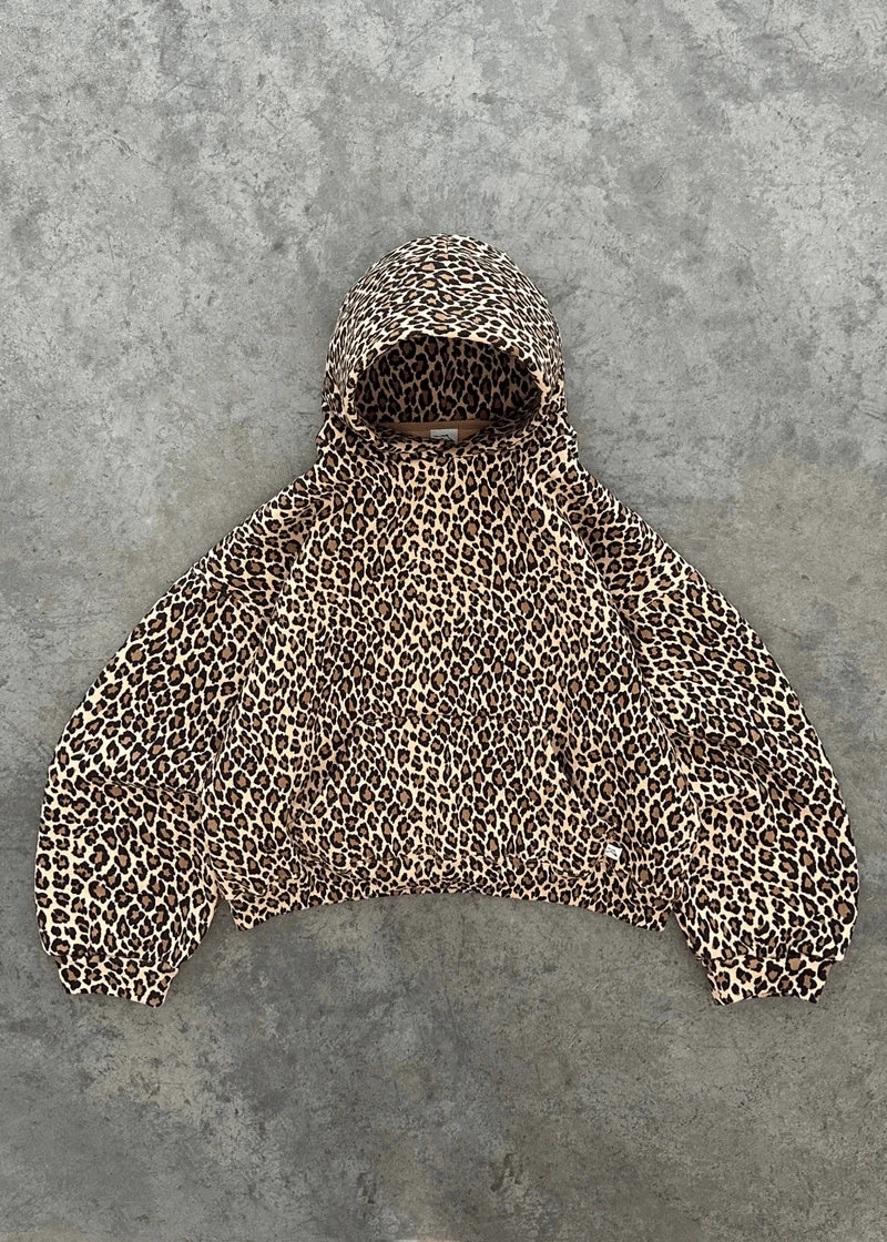Gemütlicher Hoodie mit Leopardenprint für Einen Lässig-Chicen Look