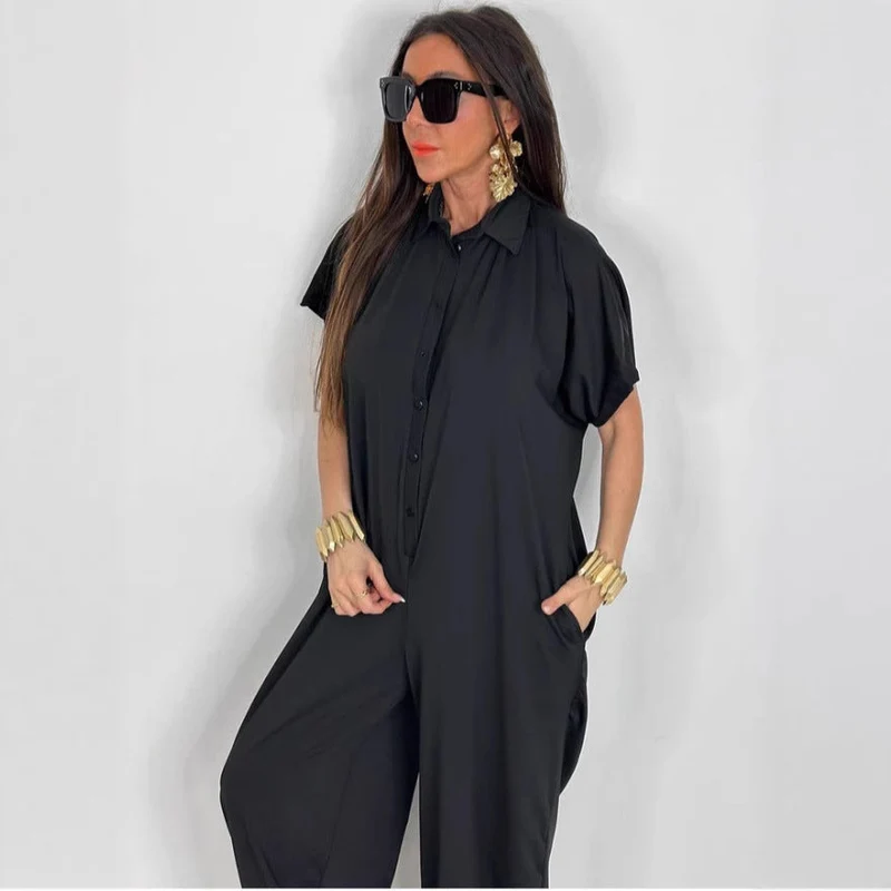 Damen LEOPARD-Muster Jumpsuit mit lässigem Schnitt und praktischen Taschen Nord Taschen