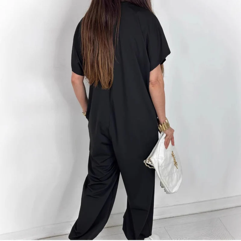 Damen LEOPARD-Muster Jumpsuit mit lässigem Schnitt und praktischen Taschen Nord Taschen