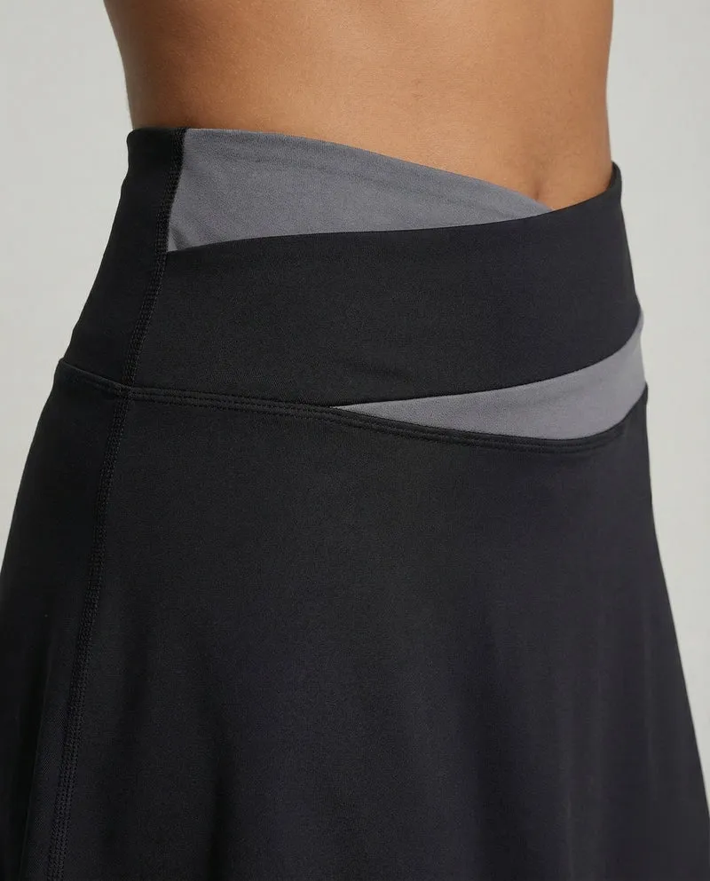 Damen Sportliche Asymmetrischer Bund Funktionsmaterial Sportskort