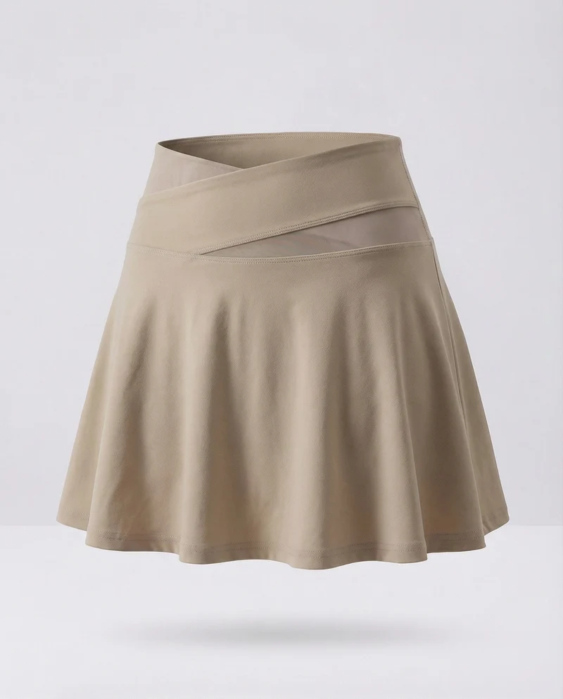 Damen Sportliche Asymmetrischer Bund Funktionsmaterial Sportskort