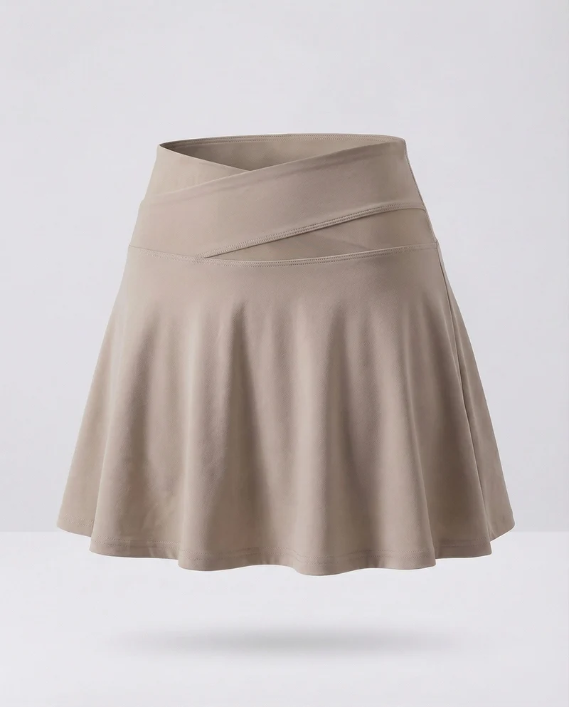 Damen Sportliche Asymmetrischer Bund Funktionsmaterial Sportskort
