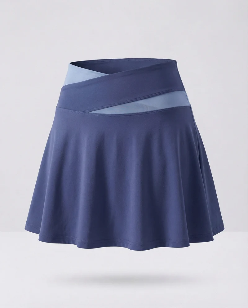 Damen Sportliche Asymmetrischer Bund Funktionsmaterial Sportskort