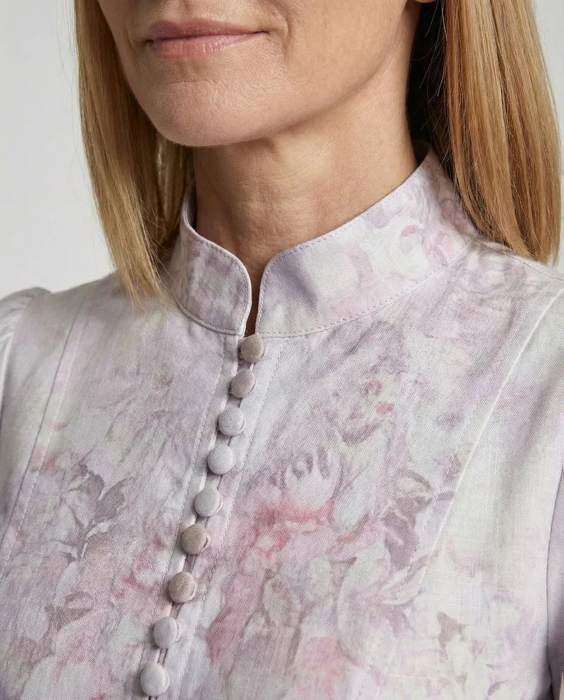 Tailliertes Minikleid Mit Ballonärmeln Damen