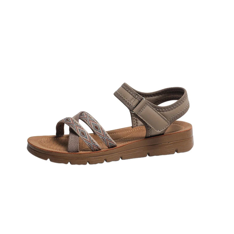 Damen Freizeitsandalen mit verstellbarem Riemendesign und rutschfester Sohle Nord Taschen