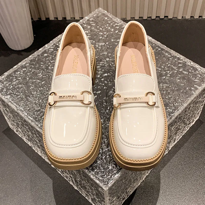 Damen Klassische Loafer mit modischer Schnallenverzierung