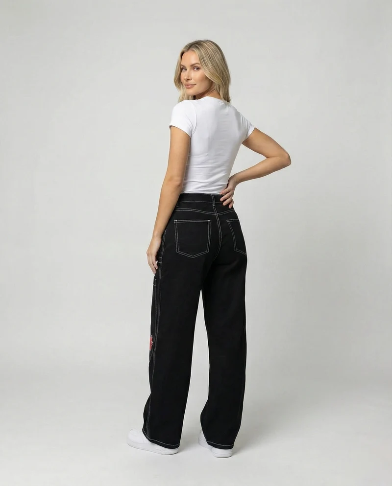 Denim Baggy Jeans mit Weiter Passform & Lässigem Stil