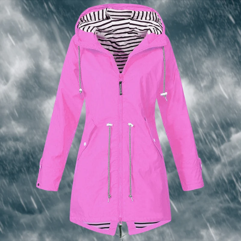 Wasserdichte Regenjacke für Damen