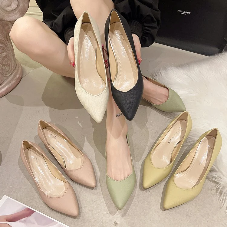 Damen elegante Pumps mit modischem Blockabsatz Nord Taschen
