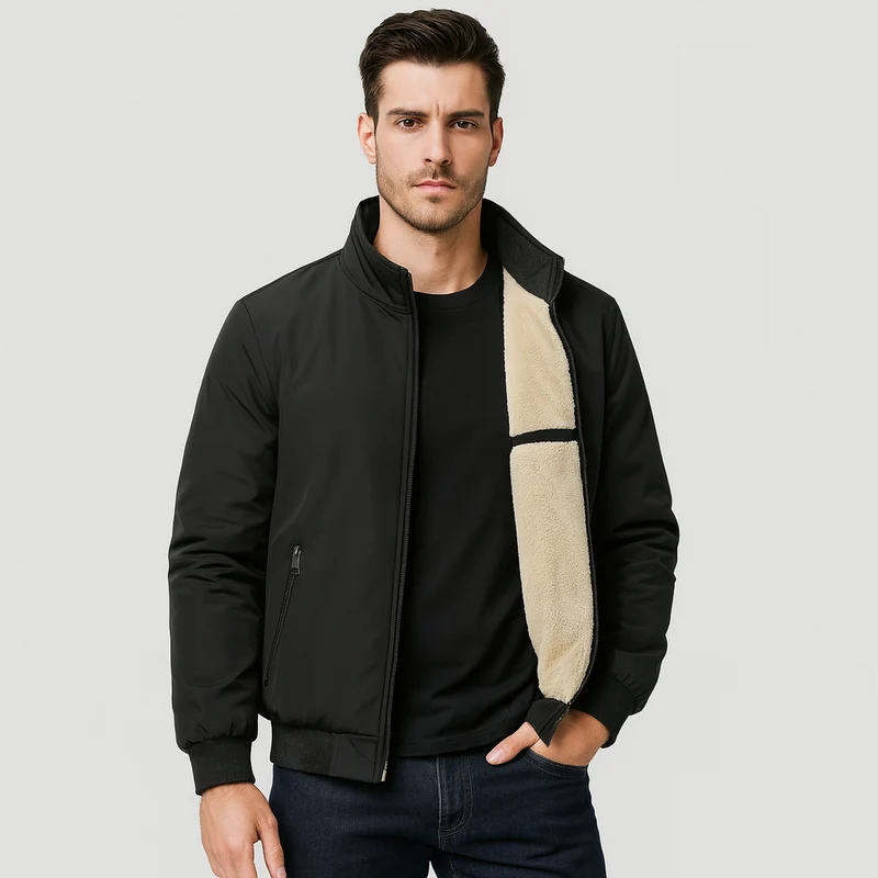 Herren Fleece Innenjacke mit Reißverschluss