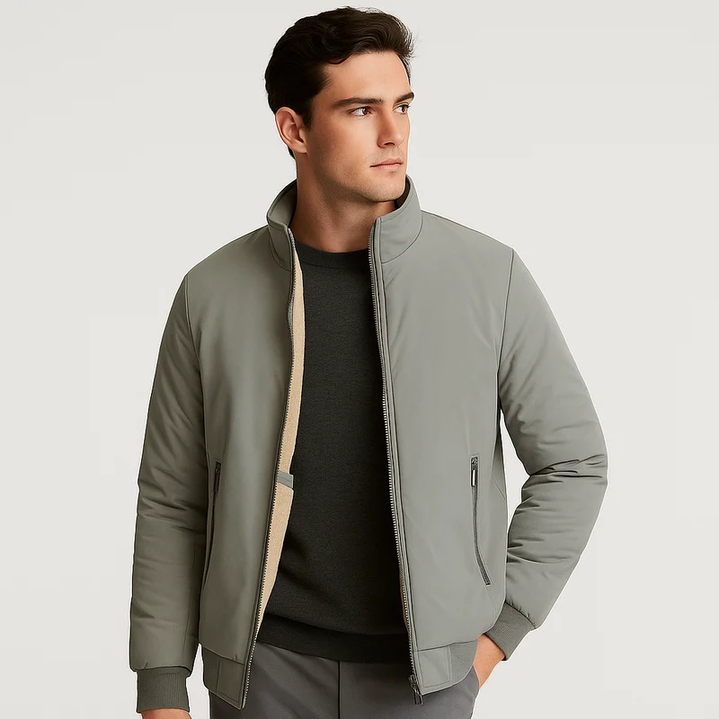 Herren Fleece Innenjacke mit Reißverschluss