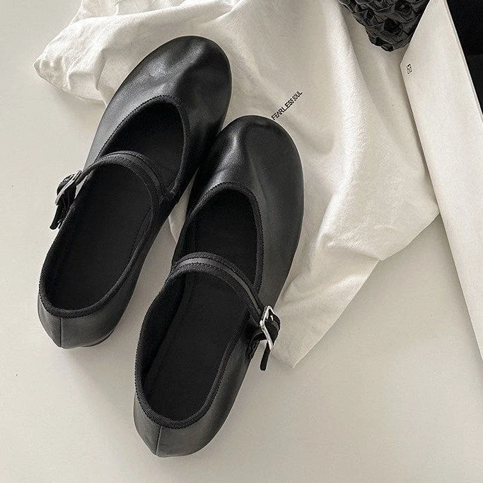 Damen Ballerinas mit verstellbarem Riemchen