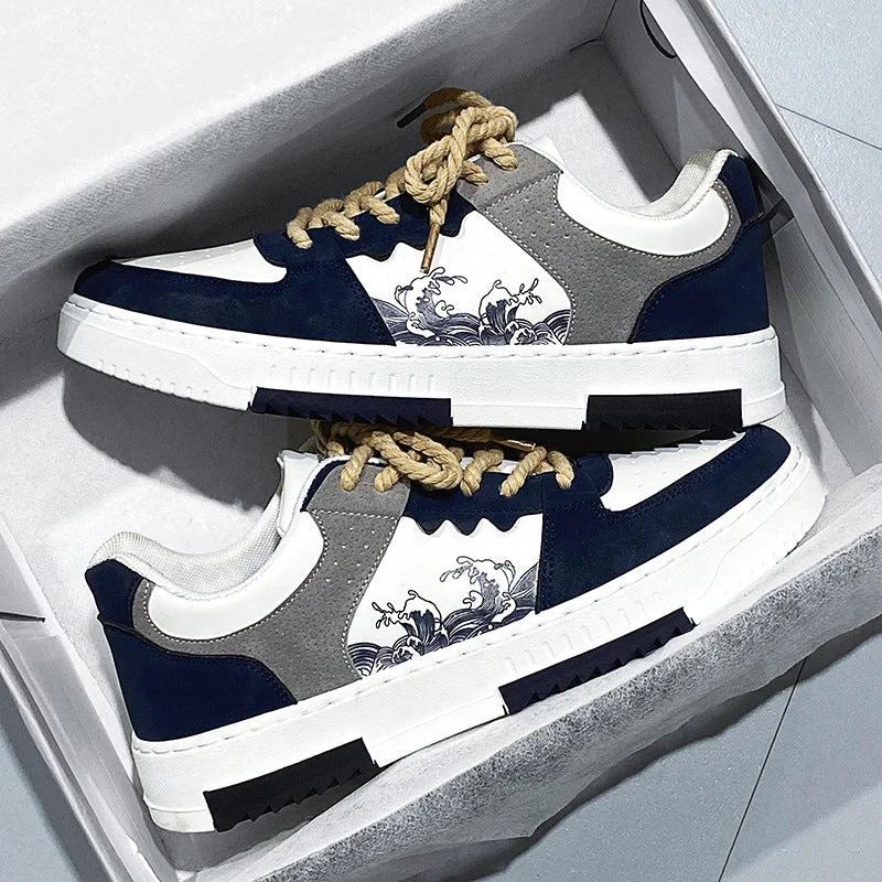 Herren modische Sneaker mit einzigartigem Design und rutschfester Sohle