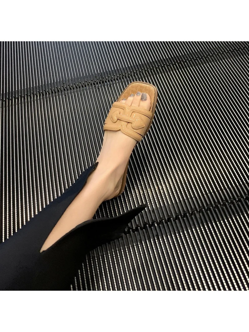 Damen Mules mit modischem geflochtenem Design und komfortablen Absatz Nord Taschen