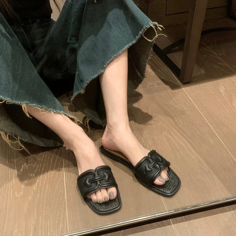 Damen Mules mit modischem geflochtenem Design und komfortablen Absatz Nord Taschen
